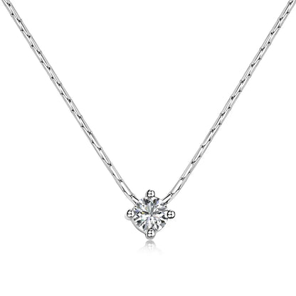 925 Silver CZ Minimalist Pendant Necklace DY190663 product image 8