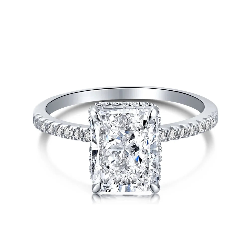 925 Silver CZ Minimalist Engagement Ring DY120099 by KAKODIY