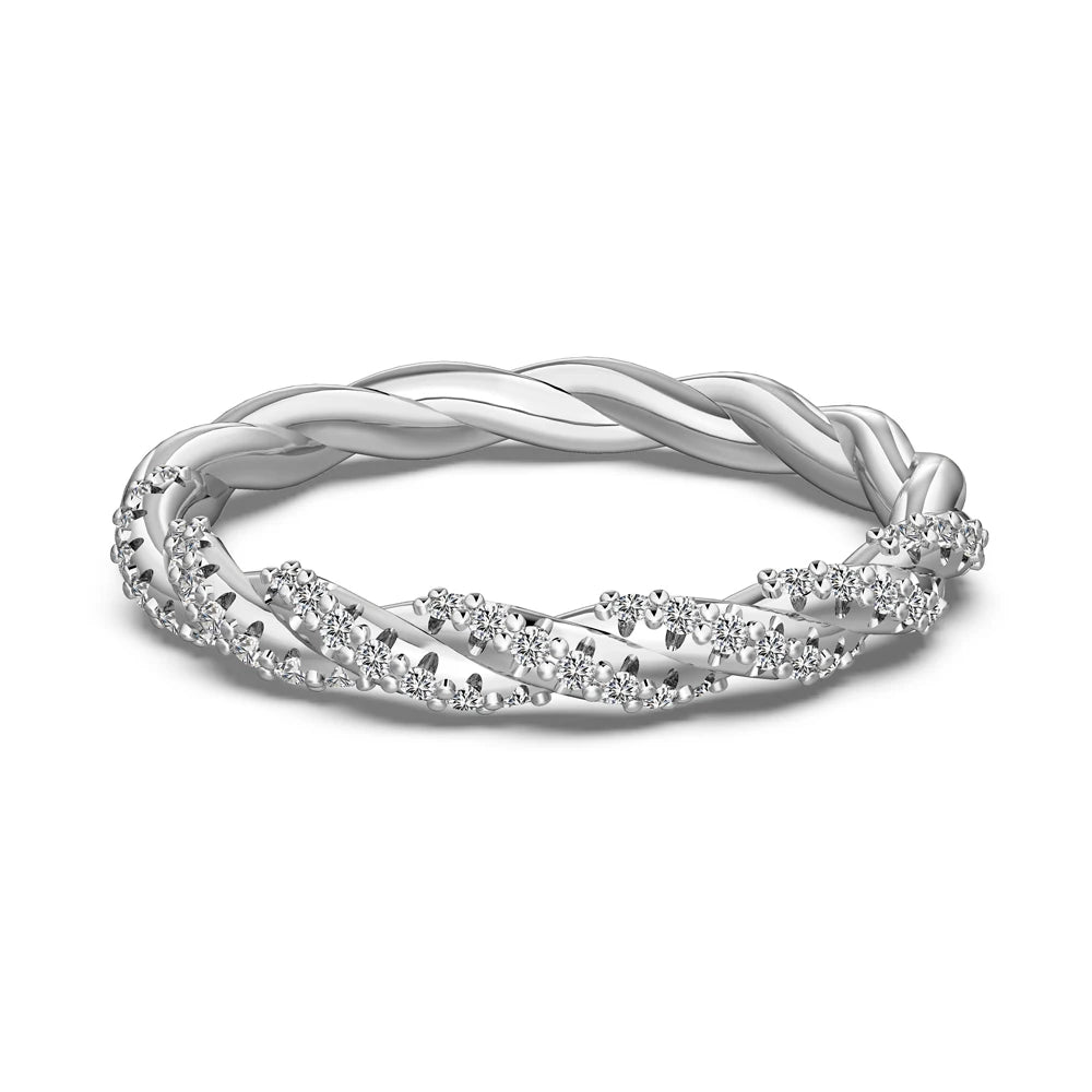 925 Silver CZ Bridal Eternity Ring DY121112 product image 7