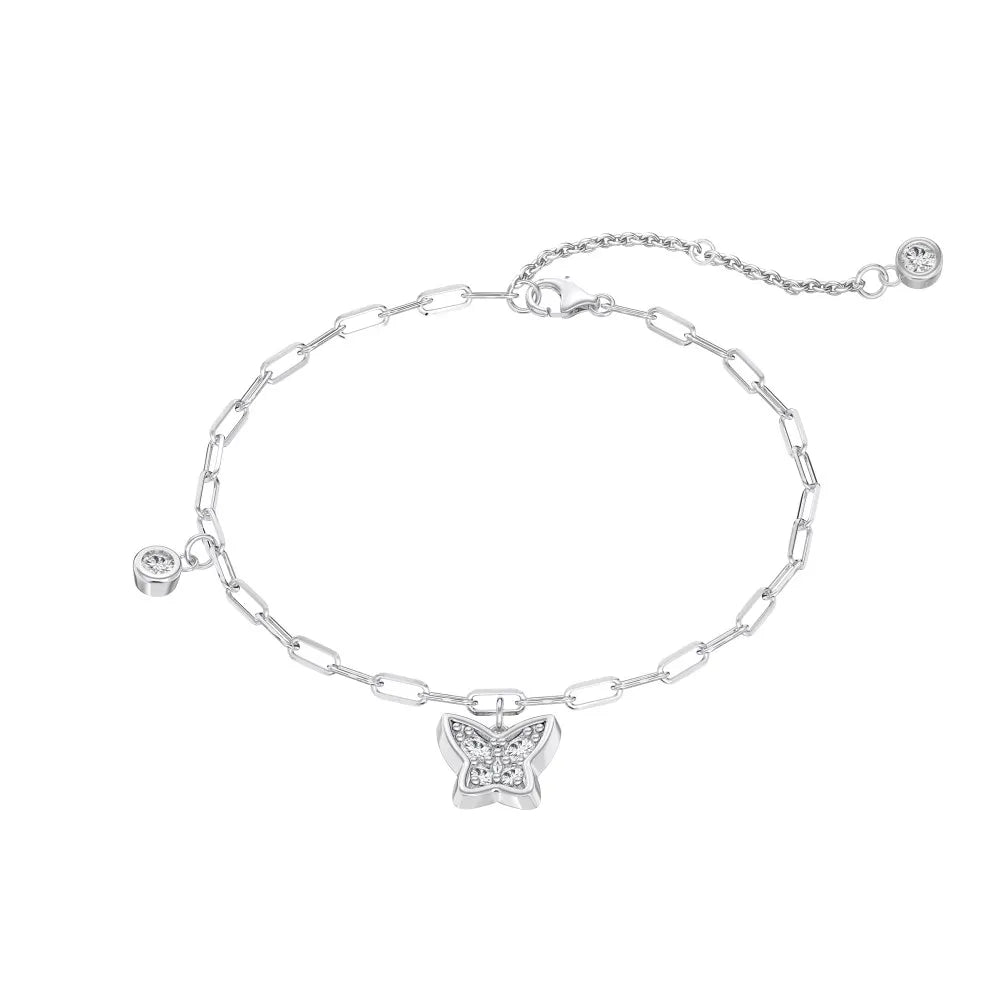 925 Sterling Silver Butterfly 5A CZ Bracelet product image 7