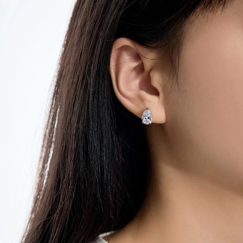 KAKODIY Advanced Jewelry 925 Sterling Silver Drip Drop Shape 5A Cubic Zirconia Stud Earrings Women's Daily - product image 4