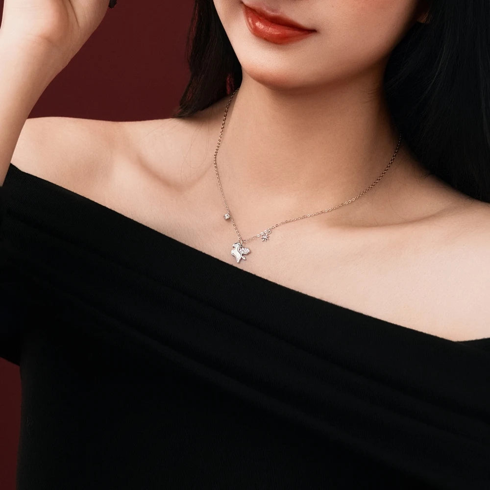 925 Silver 5A CZ Pendant Necklace DY191868 product image 2