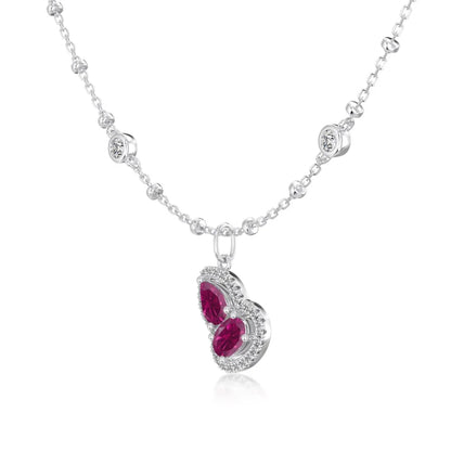 925 Silver 5A CZ Pendant Necklace DY191904 product image 7