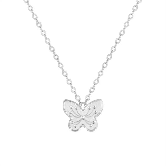 925 Silver Butterfly Pendant Necklace DY191277 by KAKODIY