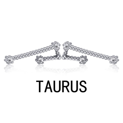KAKODIY Aquarius Stud Earrings with Zircon 925 Sterling Silver Stud Christmas Gift Luxury Earrings Fashion