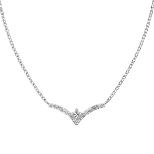 925 Sterling Silver Heart CZ Personalized Necklace product image 8