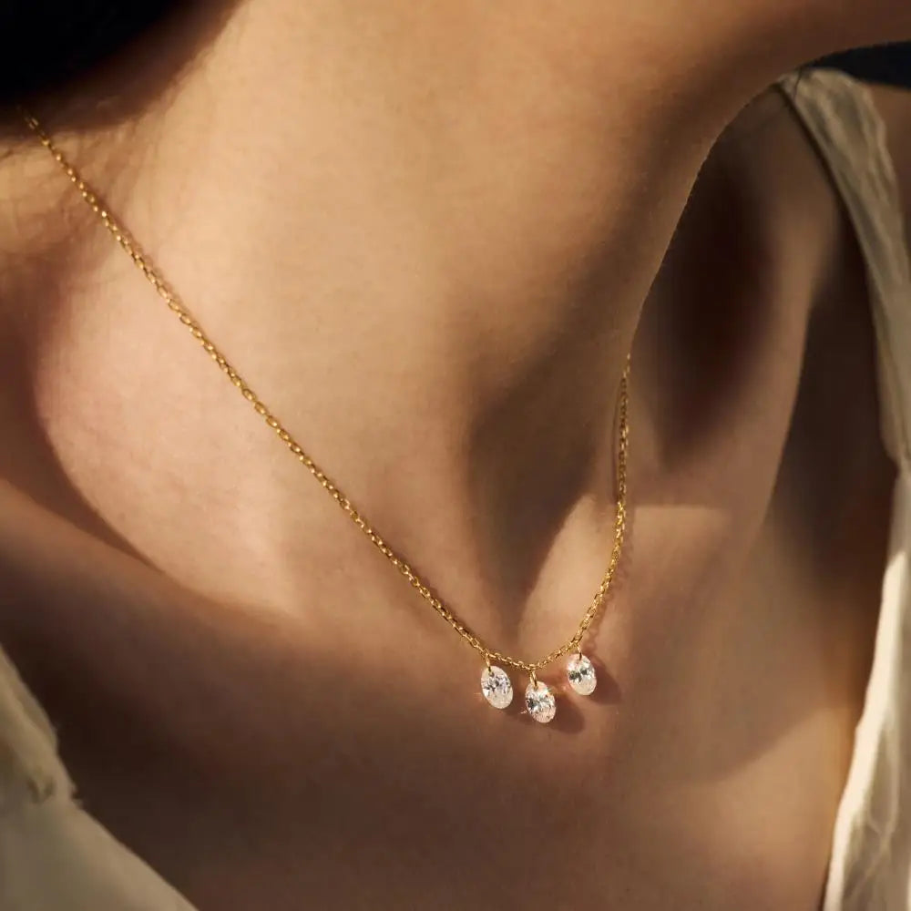 925 Silver Bridal Lariat Necklace DY191195 product image 3