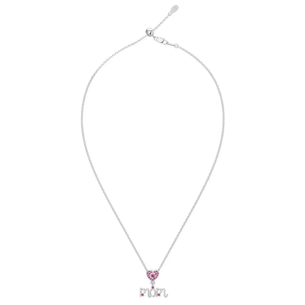 925 Sterling Silver Heart Initial Necklace product image 4
