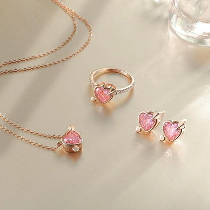 KAKODIY Tiny Charm Boutique Jewelry 925 Sterling Silver Plated Rose Gold Christmas Gift Heart Shape 5A Cubic Zirconia Stud Earrings - product image 6