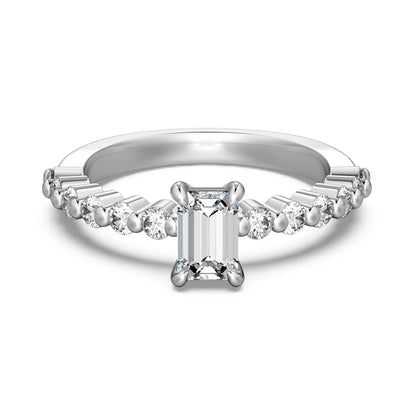 925 Sterling Silver CZ Bridal Eternity Ring by KAKODIY