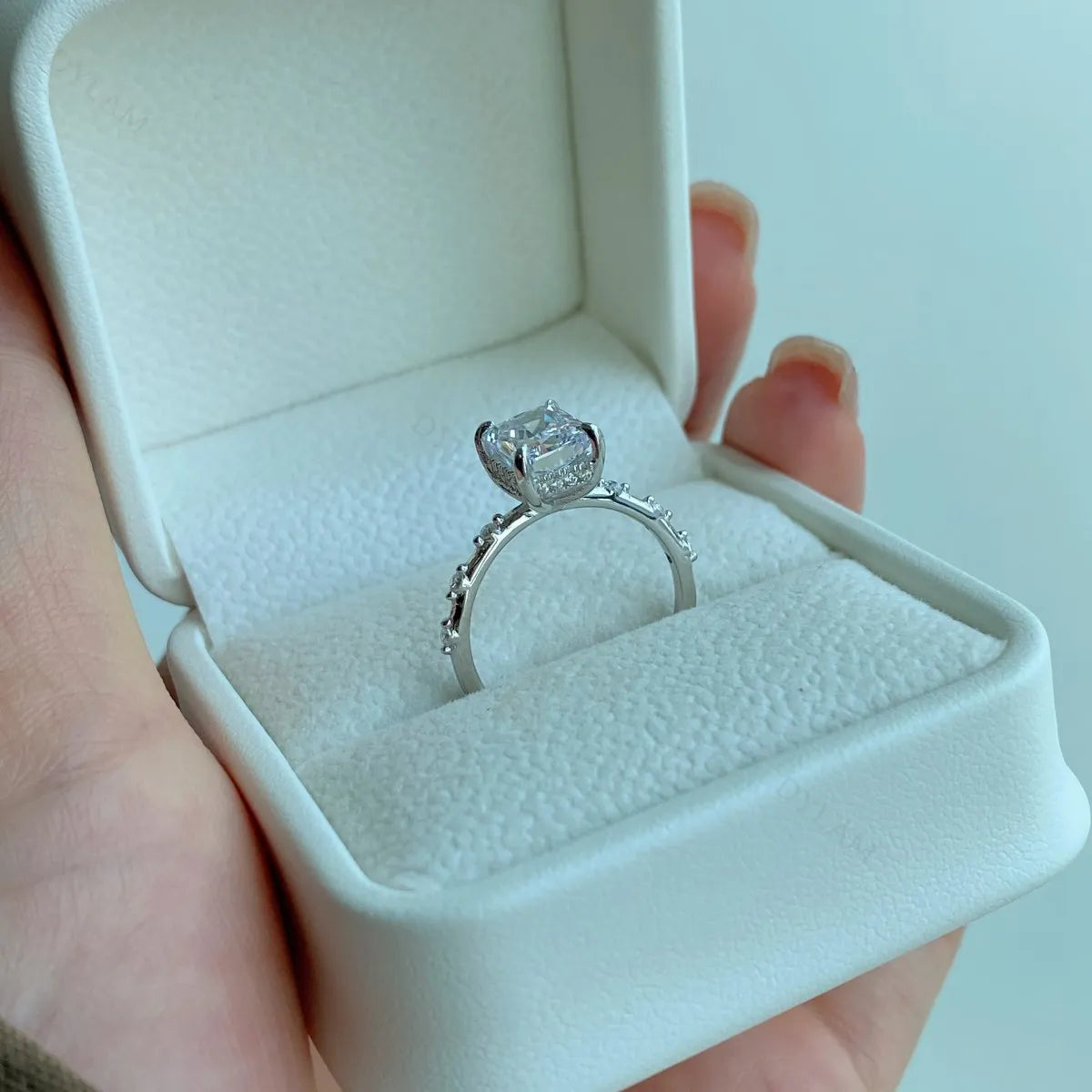 925 Silver 5A CZ Bridal Wedding Ring DY120660 product image 5