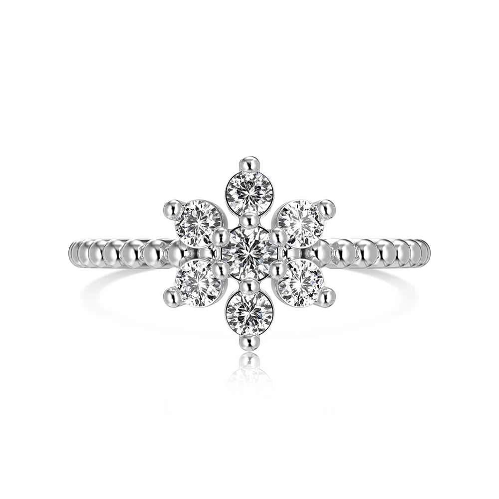 925 Sterling Silver Star CZ Personalized Ring by KAKODIY