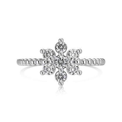 925 Sterling Silver Star CZ Personalized Ring by KAKODIY