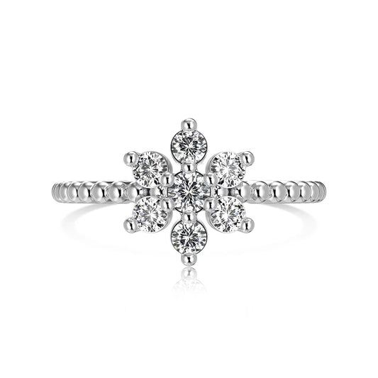 925 Sterling Silver Star CZ Personalized Ring by KAKODIY