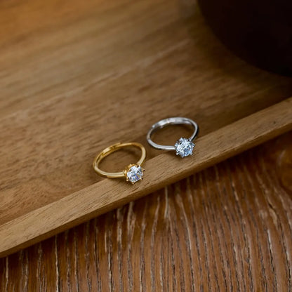 925 Sterling Silver 5A CZ Bridal Wedding Ring product image 2