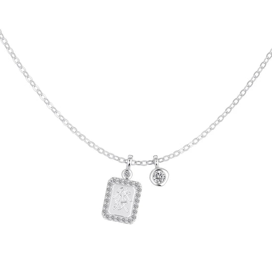 925 Silver 5A CZ Pendant Necklace DY191901 by KAKODIY