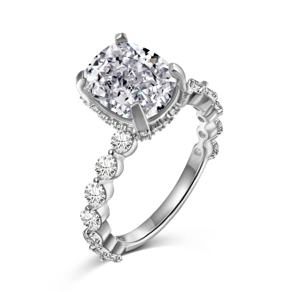 925 Sterling Silver CZ Bridal Wedding Ring product image 8
