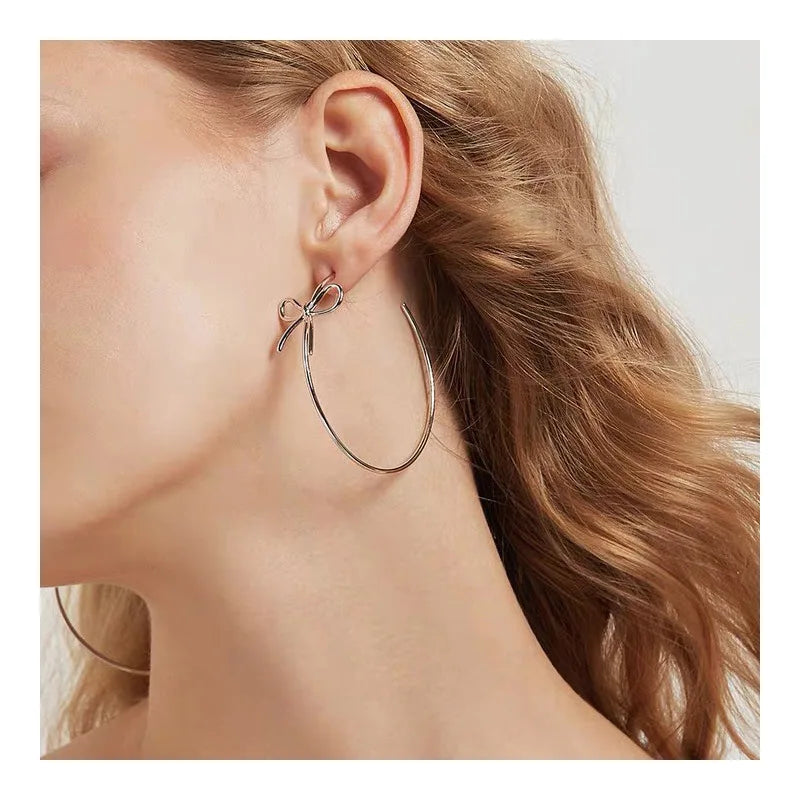 KAKODIY Fashion Accessories Cute Design Girl Earrings Bra Platinum Plated Large Round Fine Butterfly Earrings Women - product image 2