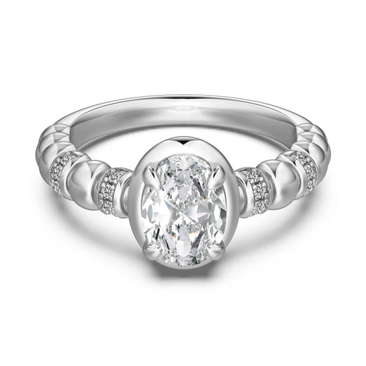 925 Silver CZ Bridal Engagement Ring DY121178 by KAKODIY