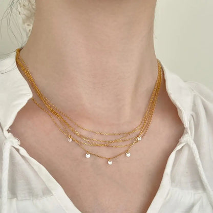 925 Silver CZ Statement Pendant Necklace DY191361 product image 2