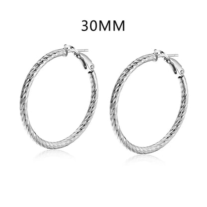 Hot Selling Trendy High Quality Large S925 Sterling Silver Circle Hoop Earring 18K Gold Plated Hoop Earrings for Women