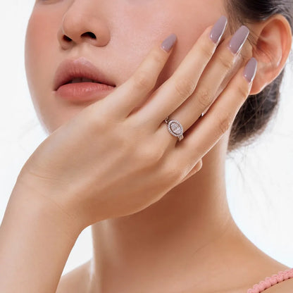 Graceful 925 Sterling Silver Rhodium Plated Non Tarnish 5A Cubic Zirconia Baguette Open Adjustable Women Jewelry Rings