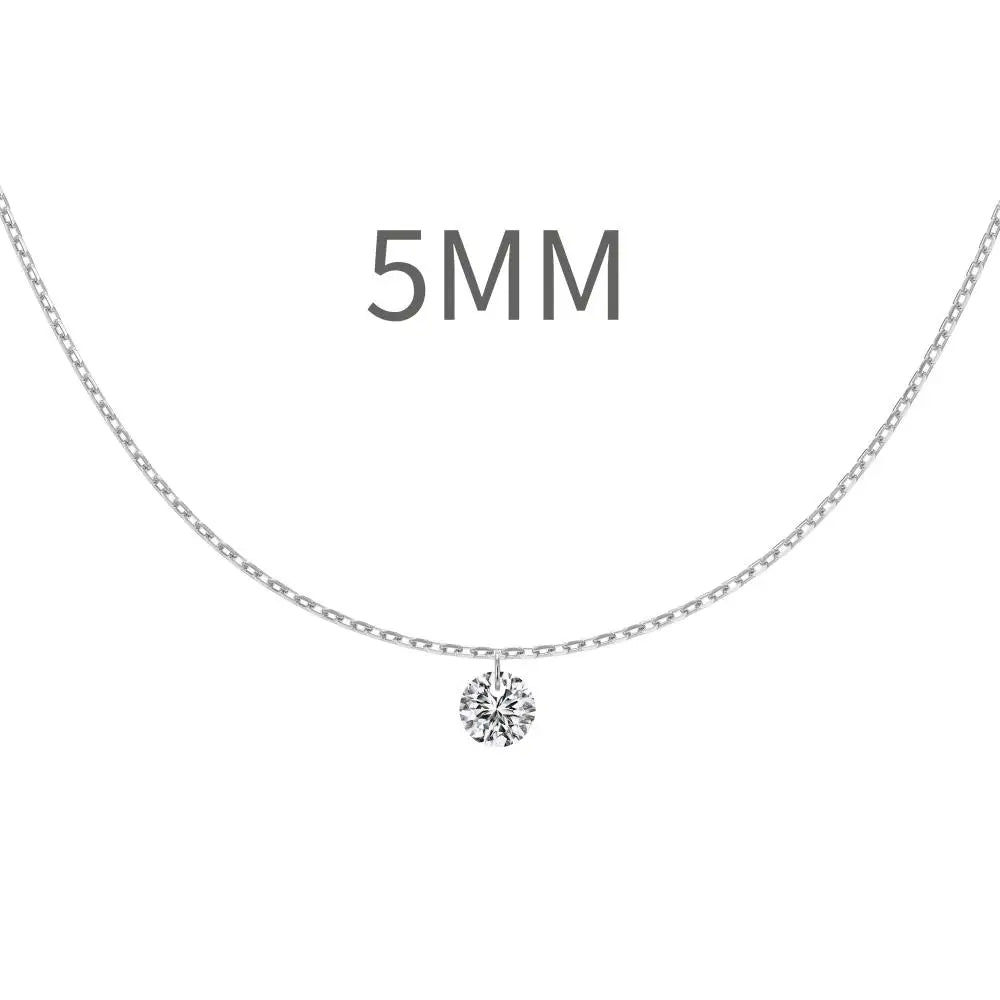 925 Silver CZ Statement Pendant Necklace DY191187 product image 13