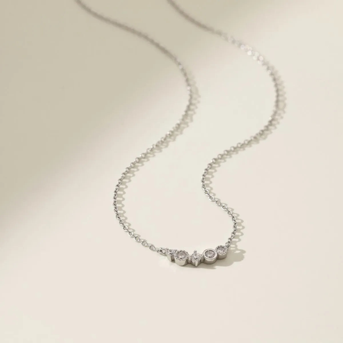 925 Silver Star CZ Pendant Necklace DY190937 product image 5