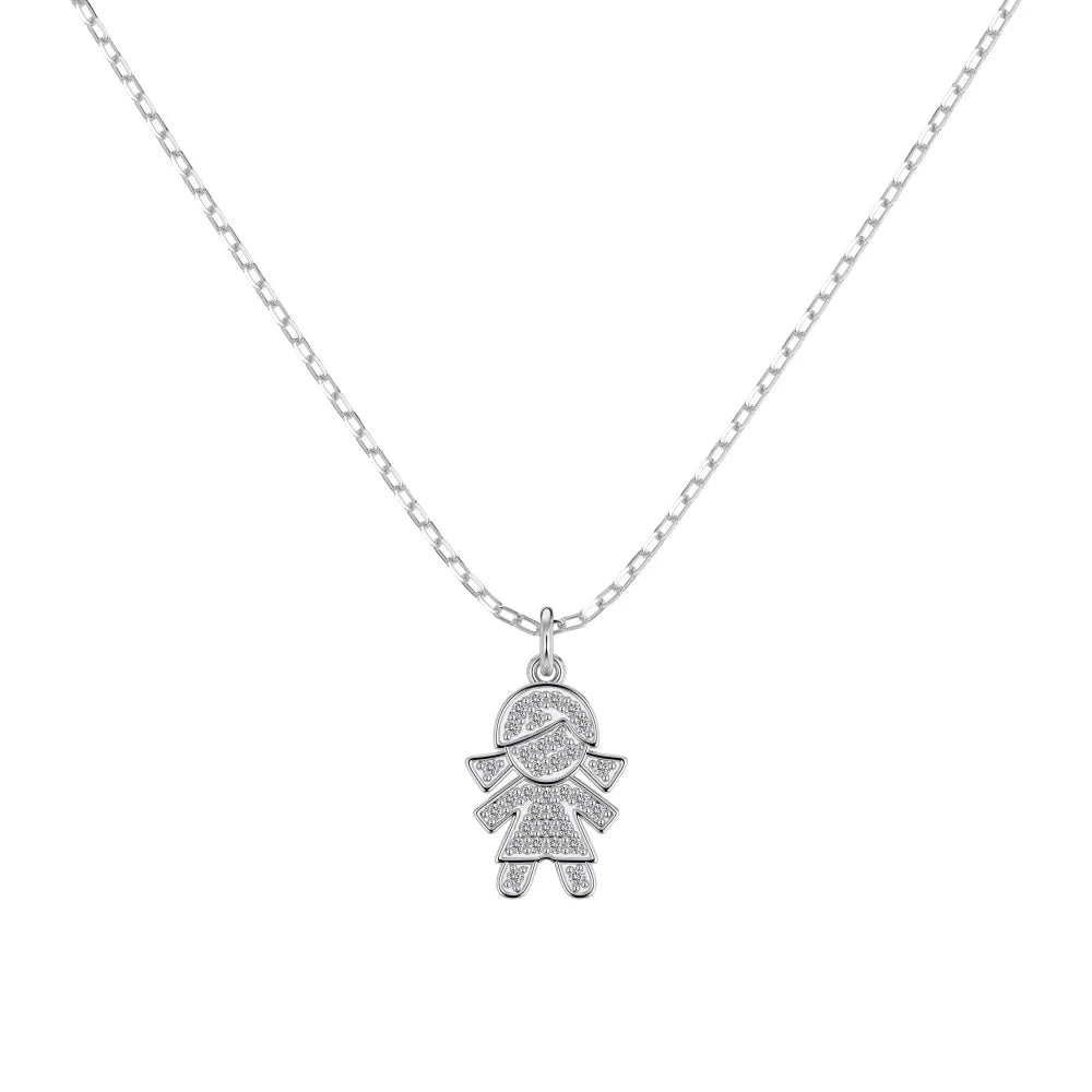 925 Silver 5A CZ Pendant Necklace DY191636 by KAKODIY