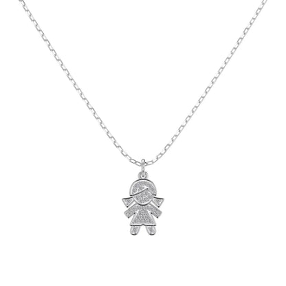 925 Silver 5A CZ Pendant Necklace DY191636 by KAKODIY