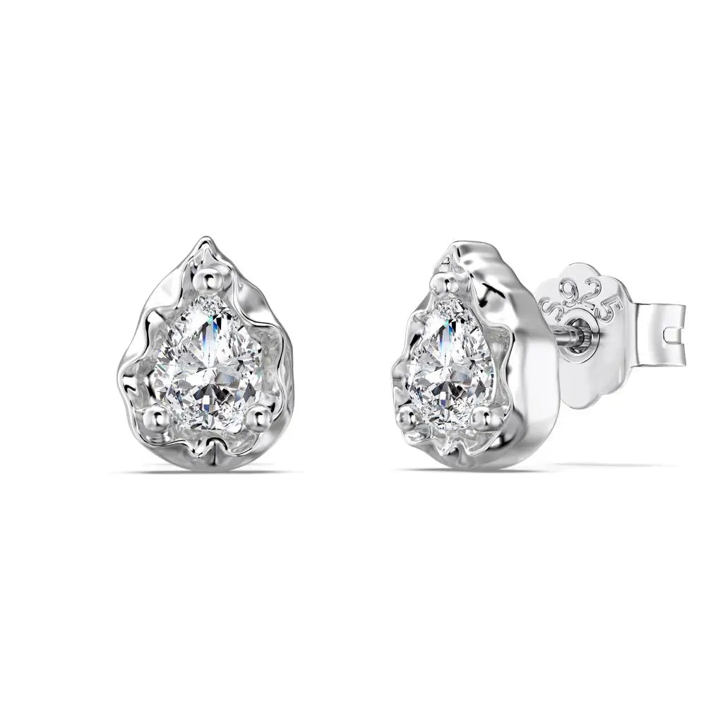 KAKODIY Stock Luxury Jewelry Stud Earrings Sterling Silver 925 Sterling Silver 5A Cubic Zirconia Drop Stud Earrings - product image 1