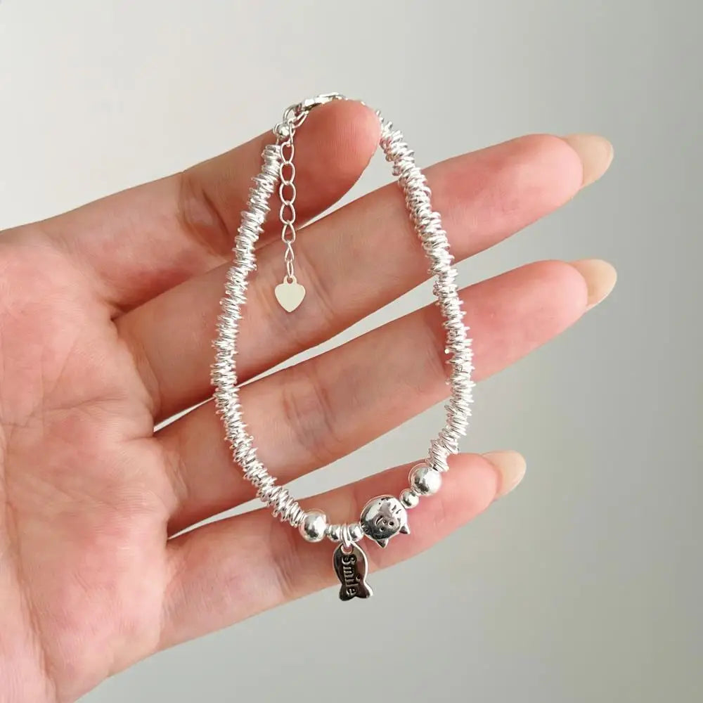 925 Sterling Silver Geometric Bracelet product image 5