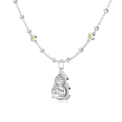 925 Silver 5A CZ Pendant Necklace DY191906 product image 7