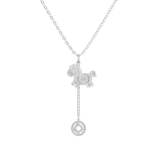925 Silver Zodiac 5A CZ Pendant Necklace DY191866 by KAKODIY