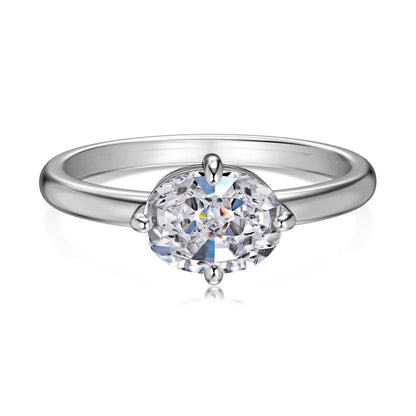 925 Silver CZ Bridal Engagement Ring DY121136 by KAKODIY