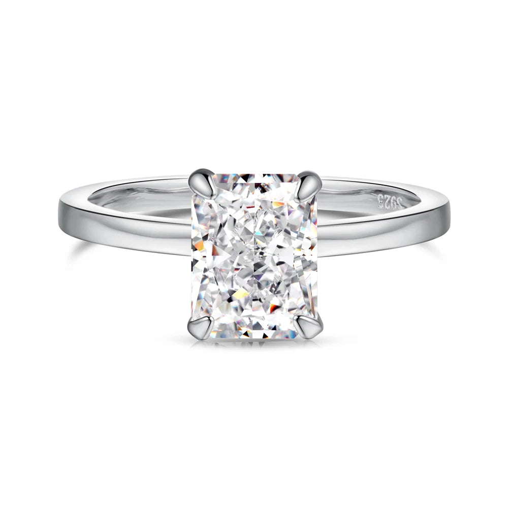 925 Silver CZ Bridal Engagement Ring DY120871 by KAKODIY