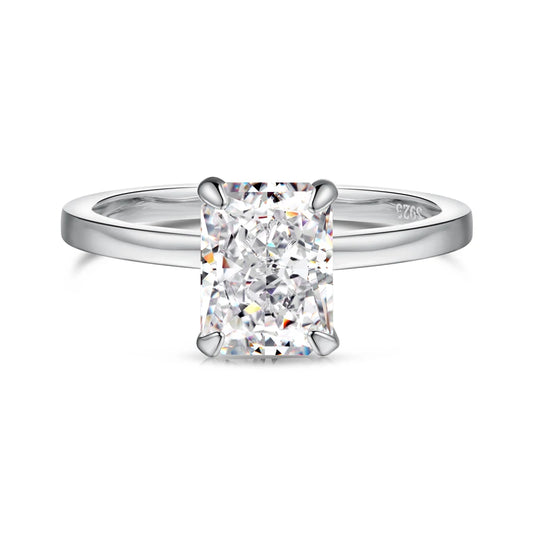 925 Silver CZ Bridal Engagement Ring DY120871 by KAKODIY
