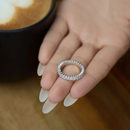 925 Silver 5A CZ Bridal Engagement Ring DY121530 product image 6