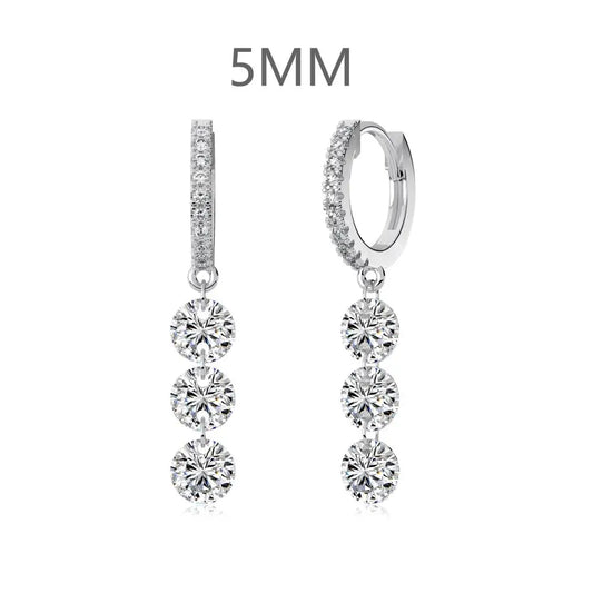 925 Silver CZ Statement Drop Earrings DY110385 product image 7