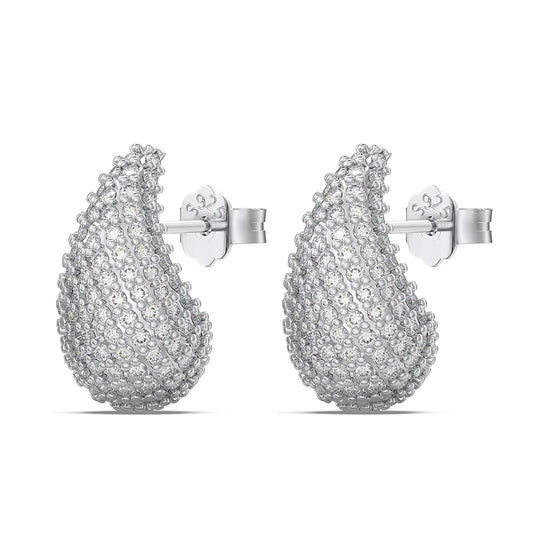 KAKODIY Luxury Jewelry Stud Earrings 14K Gold Plate Sterling Silver 925 Water Drop Earrings - product image 1
