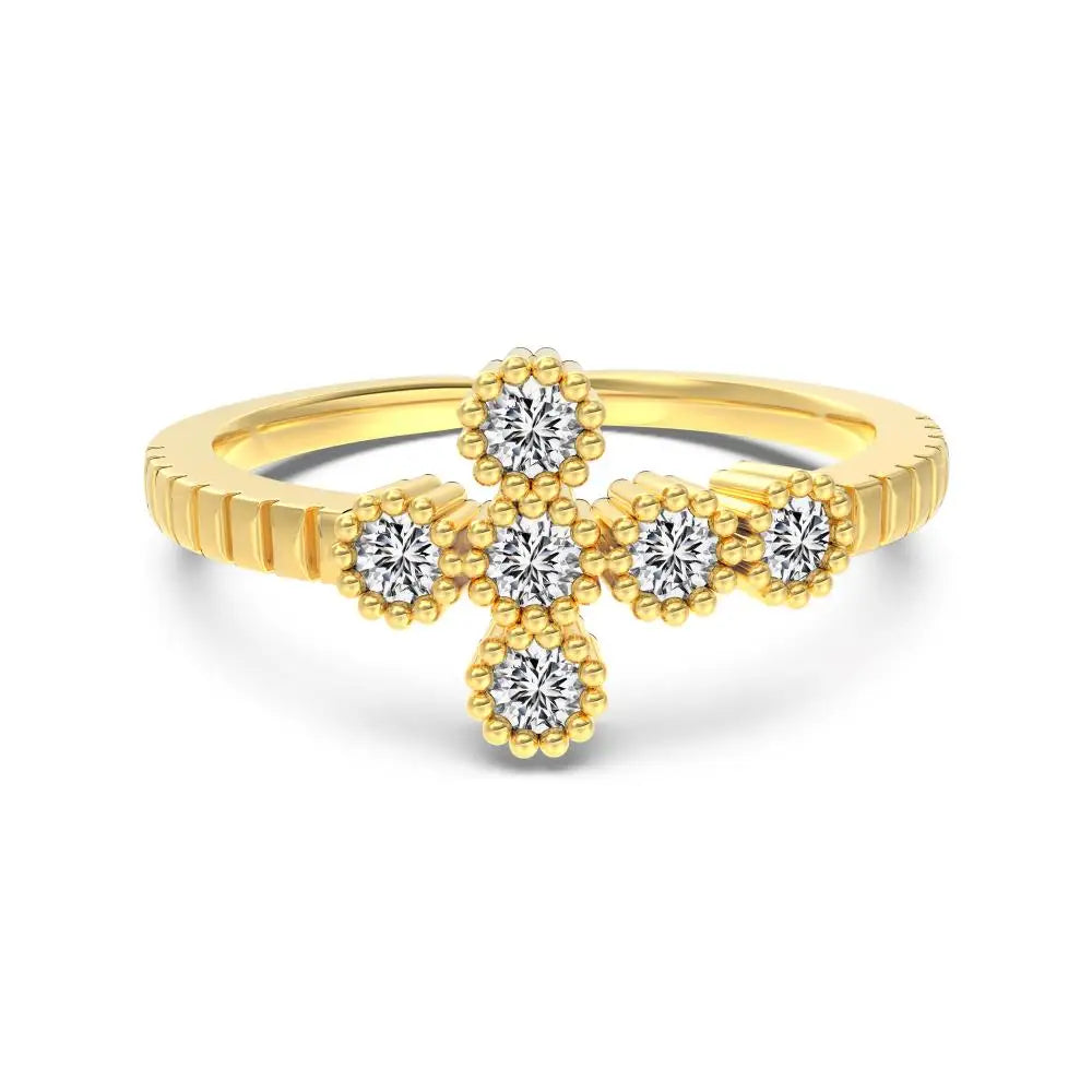 925 Sterling Silver Flower Bridal Wedding Ring product image 7