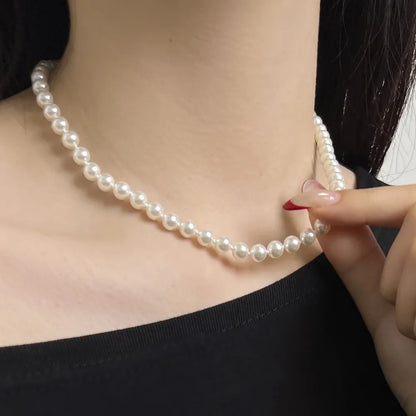 925 Sterling Silver Pearl Lariat Necklace product image 6
