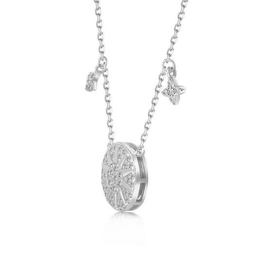 925 Silver Star 5A CZ Pendant Necklace DY191365 product image 7