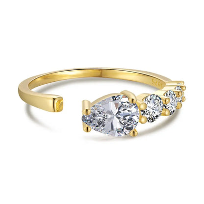 925 Sterling Silver Snake CZ Engagement Ring product image 7
