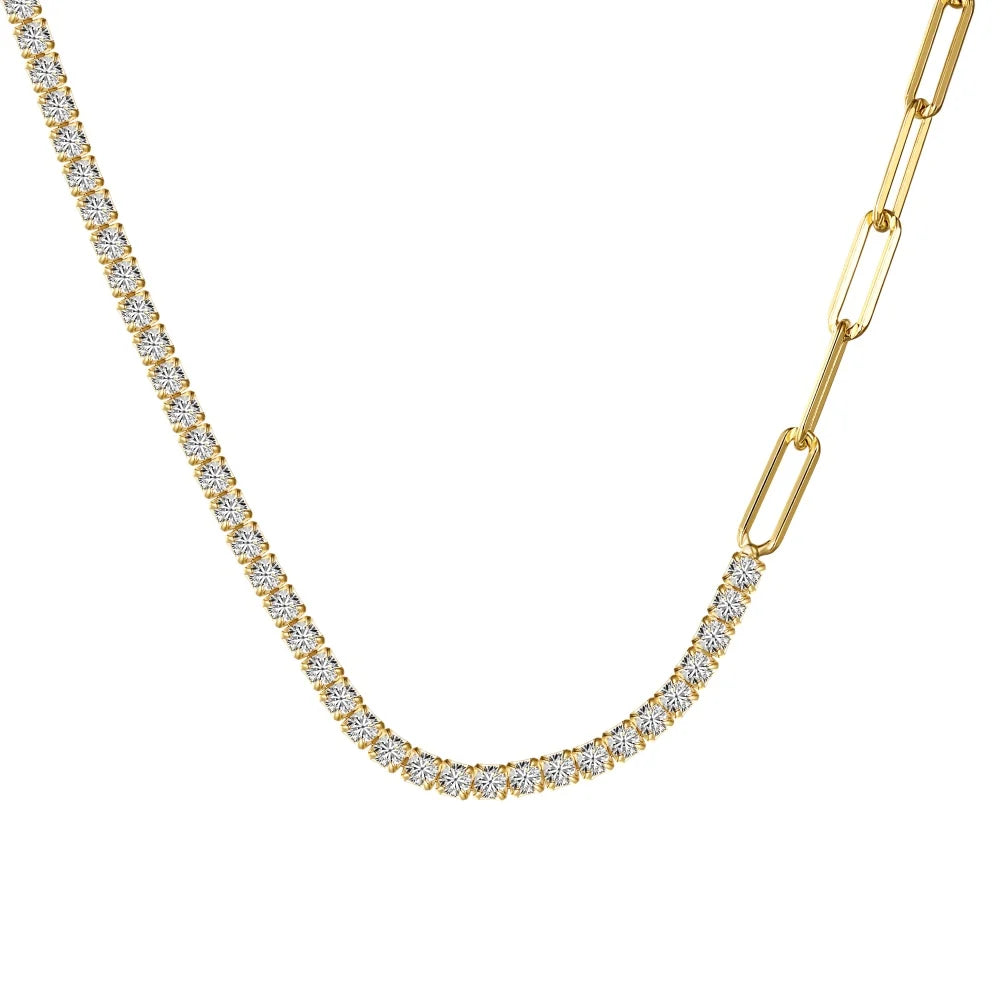 925 Sterling Silver CZ Tennis Necklace product image 7