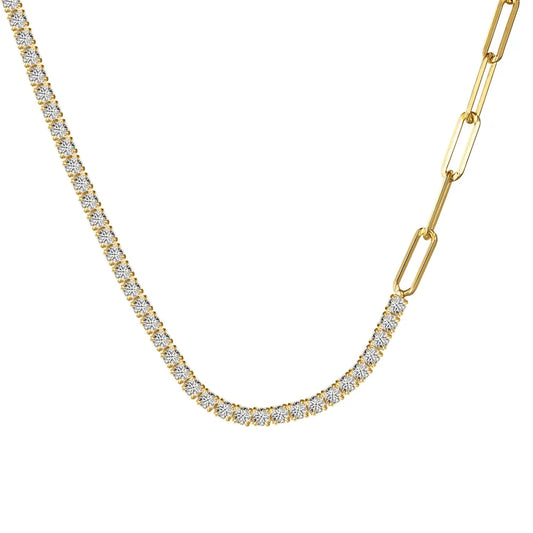 925 Sterling Silver CZ Tennis Necklace product image 7