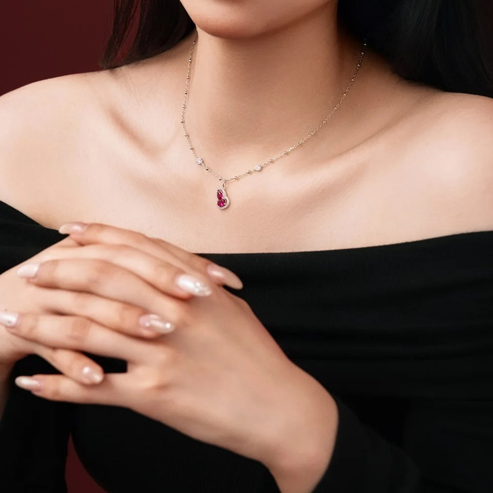 925 Silver 5A CZ Pendant Necklace DY191904 product image 3