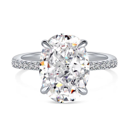 925 Silver CZ Minimalist Engagement Ring DY120167 by KAKODIY