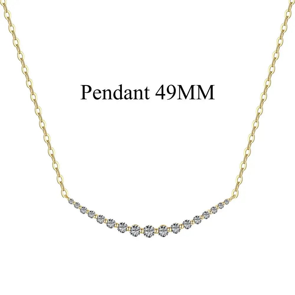 925 Sterling Silver 5A CZ Statement Chain Necklace product image 10