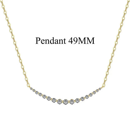 925 Sterling Silver 5A CZ Statement Chain Necklace product image 10